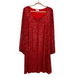 Pink Desert Red Sequin Dress - Size XXL