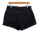 Wild Fable Black Highest Rise Mom Shorts Cuffed Jean Shorts- Size 12/31