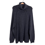 Free People Blue Oversized Turtleneck Sweater - Size M