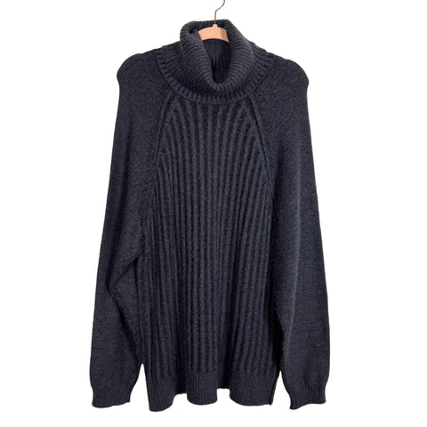 Free People Blue Oversized Turtleneck Sweater - Size M