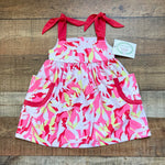 Grace & James x Crosby Pink/Red/Neon Yellow Pattern with Tie Straps Dress NWT- Size 3T