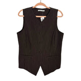 Abercrombie & Fitch Brown Pinstripe Vest NWT - Size L