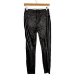 Spanx Noir Leather Like Skinny Pants NWT - Size S (Inseam 25")