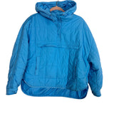 No Brand Blue Puffer Pull Over Jacket - Size M