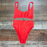 Aerie High Waisted High Cut Cheeky Bikini Bottoms- Size S (we have matching top)