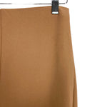 Boohoo Camel with Back Slit and Elastic Waist Skirt- Size 6 (see notes)