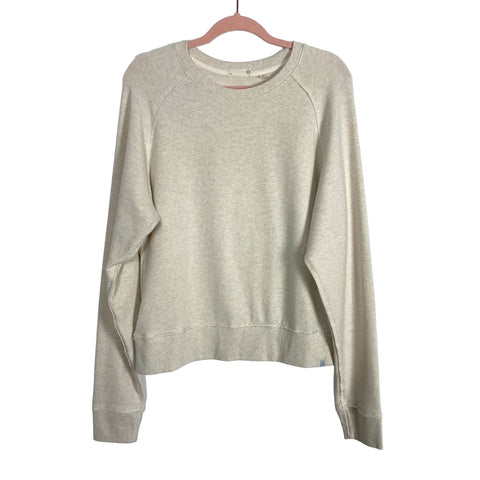 TASC Oatmeal Exposed Seams Sweatshirt- Size L (see notes)