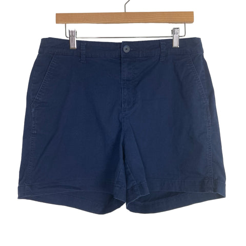 A New Day Navy with Stretch Shorts- Size 12