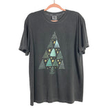 Comfort Colors Faded Black Christmas Tree Tee- Size L (see notes)