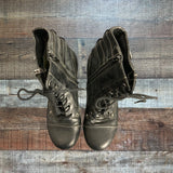 By Guess Black Combat Boots- Size 7 (see notes)