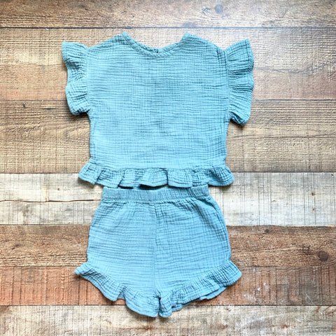 Grayson Collective Sage Green Shorts Set- Size 3T