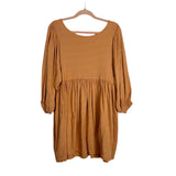 Free People Beach Peach Balloon Sleeve Cut Out Back Dress - Size S