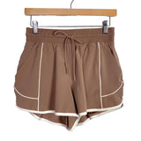 YPB by Abercrombie & Fitch Brown High Rise Lined Workout Shorts- Size S (sold out online)