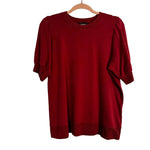 Summersalt Rust Puff Short Sleeve Sweatshirt- Size M (see notes)