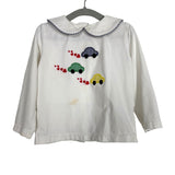 Cecil And Lou Car Top + Blue Gingham Pants Outfit - Size 12M (See Notes)