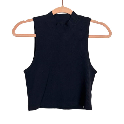 Abercrombie & Fitch Soft A&F Collection Black Ribbed Sleeveless Top - Size S