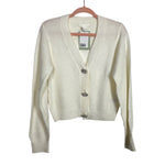 H&M Cream Jewel Button Sweater Cardigan NWT - Size S (See Note)