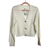 H&M Cream Jewel Button Sweater Cardigan NWT - Size S (See Note)