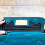 Joe's Dark Teal Studded Clutch