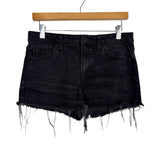 Universal Thread Black Frayed Hem High Rise Shortie Jean Shorts- Size 10/30