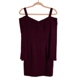 Forever New Plum Cold Shoulder Dress- Size 2