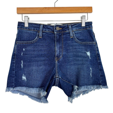 Just Black Denim Raw Hem Jean Shorts NWT- Size S (Inseam 25”)