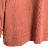 Pulse Rust Ribbed Long Sleeve Top- Size XS (see notes)