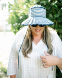 Pomander Place White Windowpane Knit with Side Slits Carolina Caftan Dress- Size XXXL (sold out online)