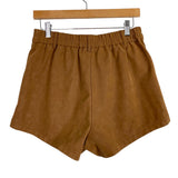 Free People Brown Faux Suede Shorts NWT- Size S