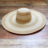 Calvin Klein Monogrammed "PBR" Metallic Wide Brim Hat