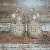 Cat & Jack Glitter Jelly Shoes - Size 9 Kids