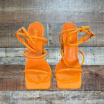 Liliana Orange Owning This Moment Heels - Size 8 (In Great Condition)