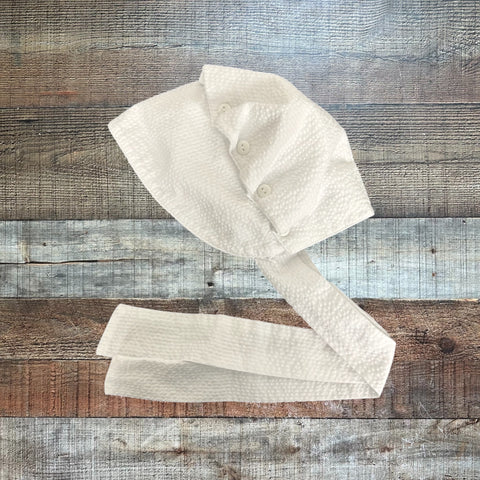 PA Classics White Bonnet- Size 18M