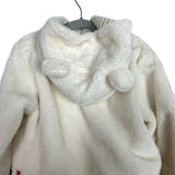 Magnetic Me Off White Hooded Jacket - Size 18-24M (27 - 30 lbs)