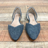 Old Navy Grey Faux Wool Slip On Flats- Size 7.5