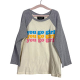 Tiny Whales You Go Girl Raglan Tee-Size 6Y (see notes)