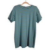 Superdown Blue/White Striped Shirt Dress - Size M