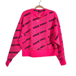 Nike Pro Dri - Fit Neon Pink Sweatshirt - Size S