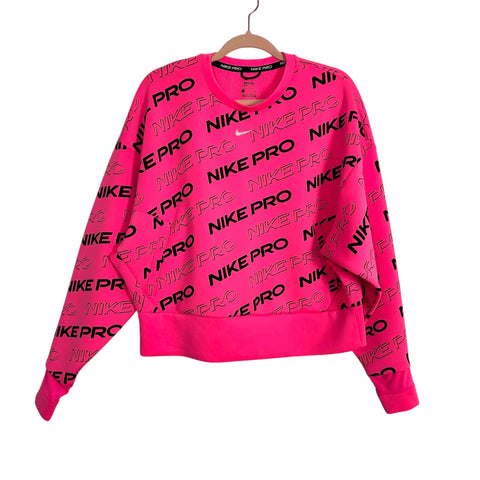 Nike Pro Dri - Fit Neon Pink Sweatshirt - Size S