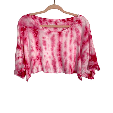 Year of Ours Pink Tie-Dye Cropped Top NWT- Size M