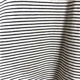 Pomander Place Black/Ivory Stripe Turtleneck Top- Size XL (see notes)