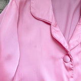 Bon Viviann Pink Satin with Feathers Pajama Set- Size 2T (see notes)