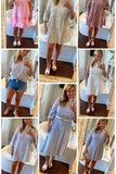 Tuckernuck Blue/White Striped with Green/White Rickrack Detail Jamie Dress- Size XL (see notes)