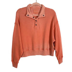 American Eagle Peach Quarter Snap Pullover- Size S (see notes)
