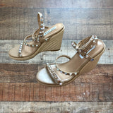 Steve Madden Studded Espadrille Wedge Sandals- Size 7