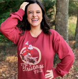 Mallory Ervin Rust It's Christmas Y'all Sweatshirt- Size M (see notes)