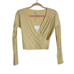 WAYF Cream Cross Front Sweater NWT- Size XS