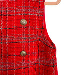 Entro Red Tweed Dress - Size M (sold out online)
