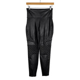 Spanx Classic Black Moto Leggings - Size M (Inseam 25")