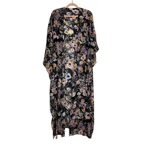 Tavik Black Floral Kimono- Size S (sold out online)